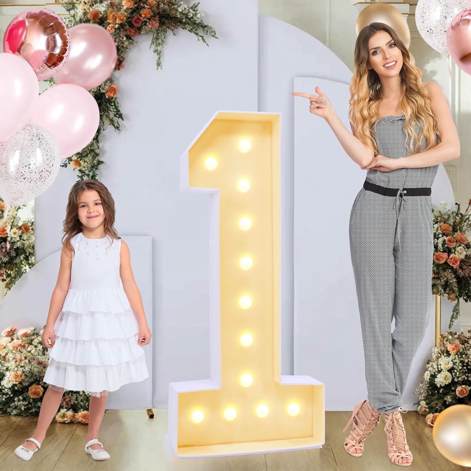 4ft Marquee for Numbers 1 - Light Up Party Decorations
