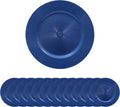 Set of 12 Blue Charger Plates - Elegant Table Setting for All Occasions!