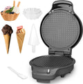 Waffle Cone Maker with Browning Control - Waffle Bowl & Roller Set