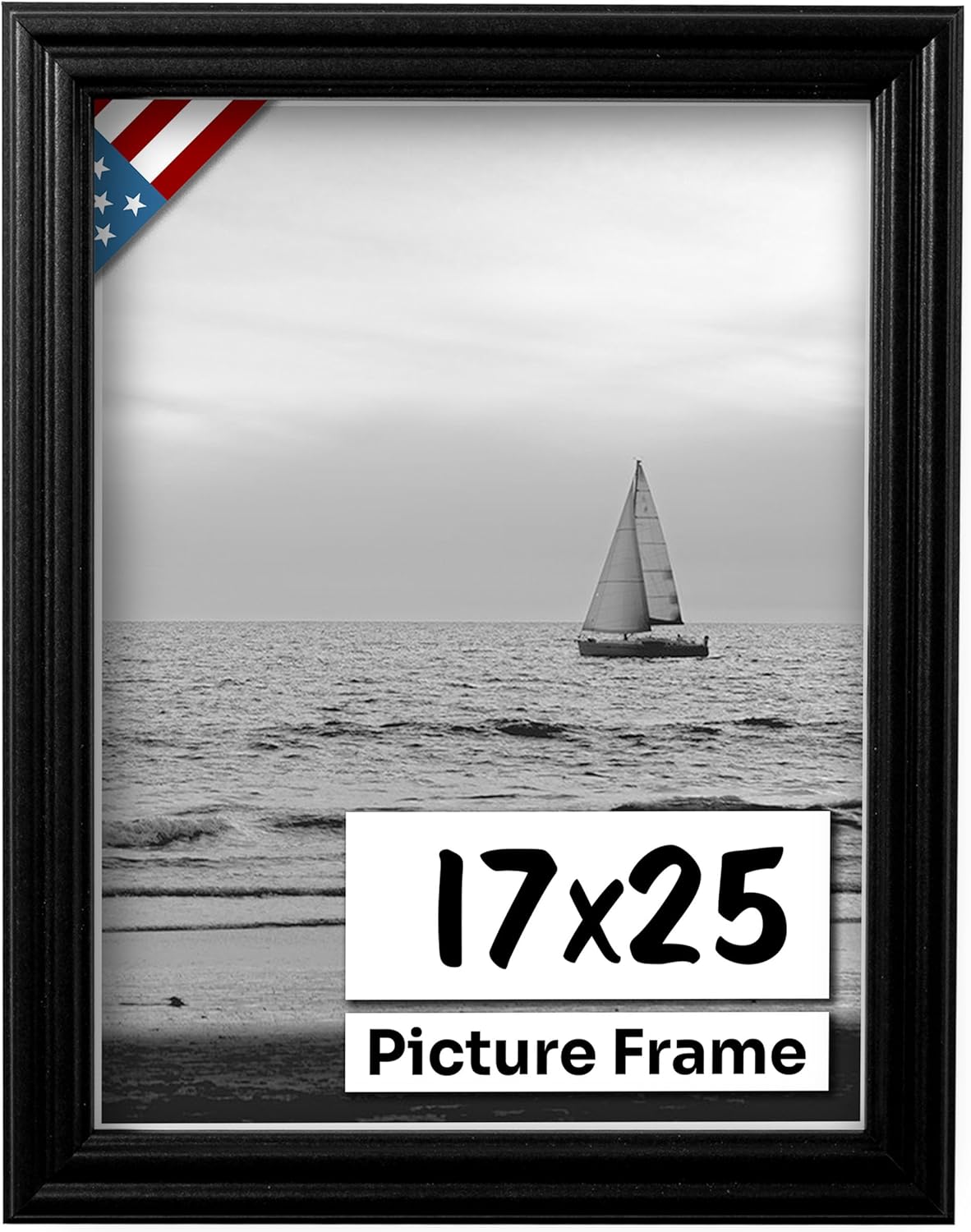 Black 17x25 Picture Frame for Elegant Wall Decor and Art