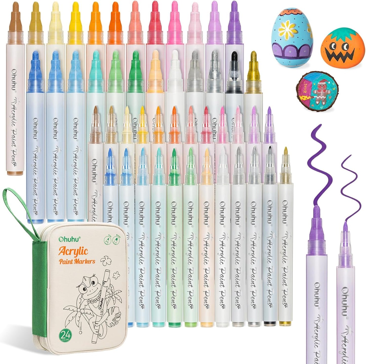 Ohuhu Acrylic Paint Markers Set for Vibrant Art Projects