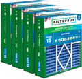 Filterbuy 20x25x5 Air Filter MERV 13 Health Defense - 4-Pack