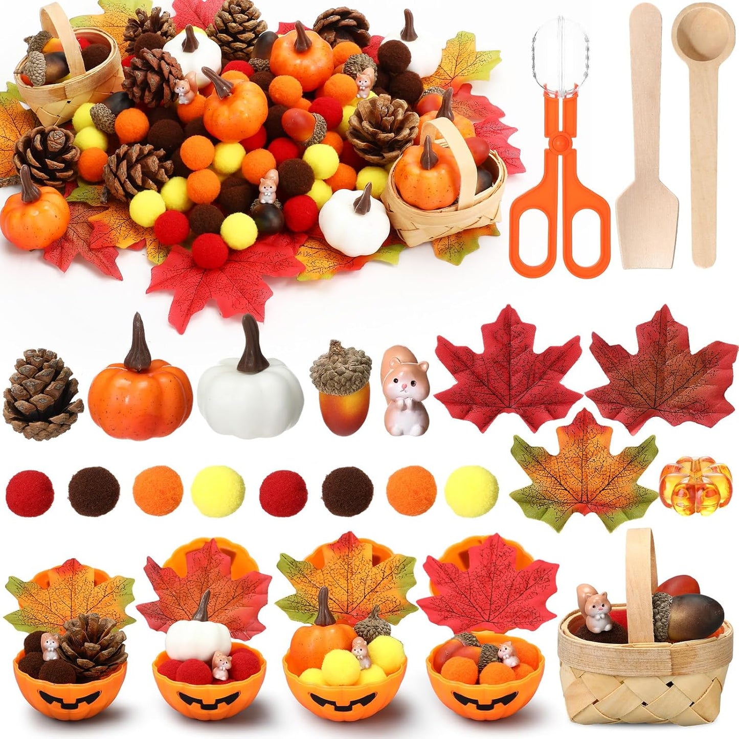 320 Pcs Fine Motor Toys for Fall Thanksgiving Decorations