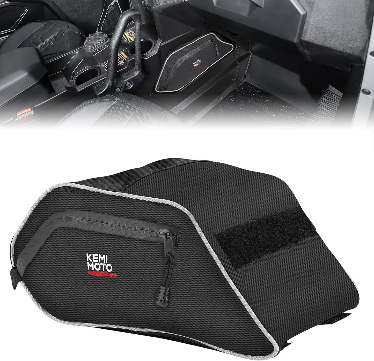 KEMIMOTO UTV Console Bag for Polaris General 1000/4 Models