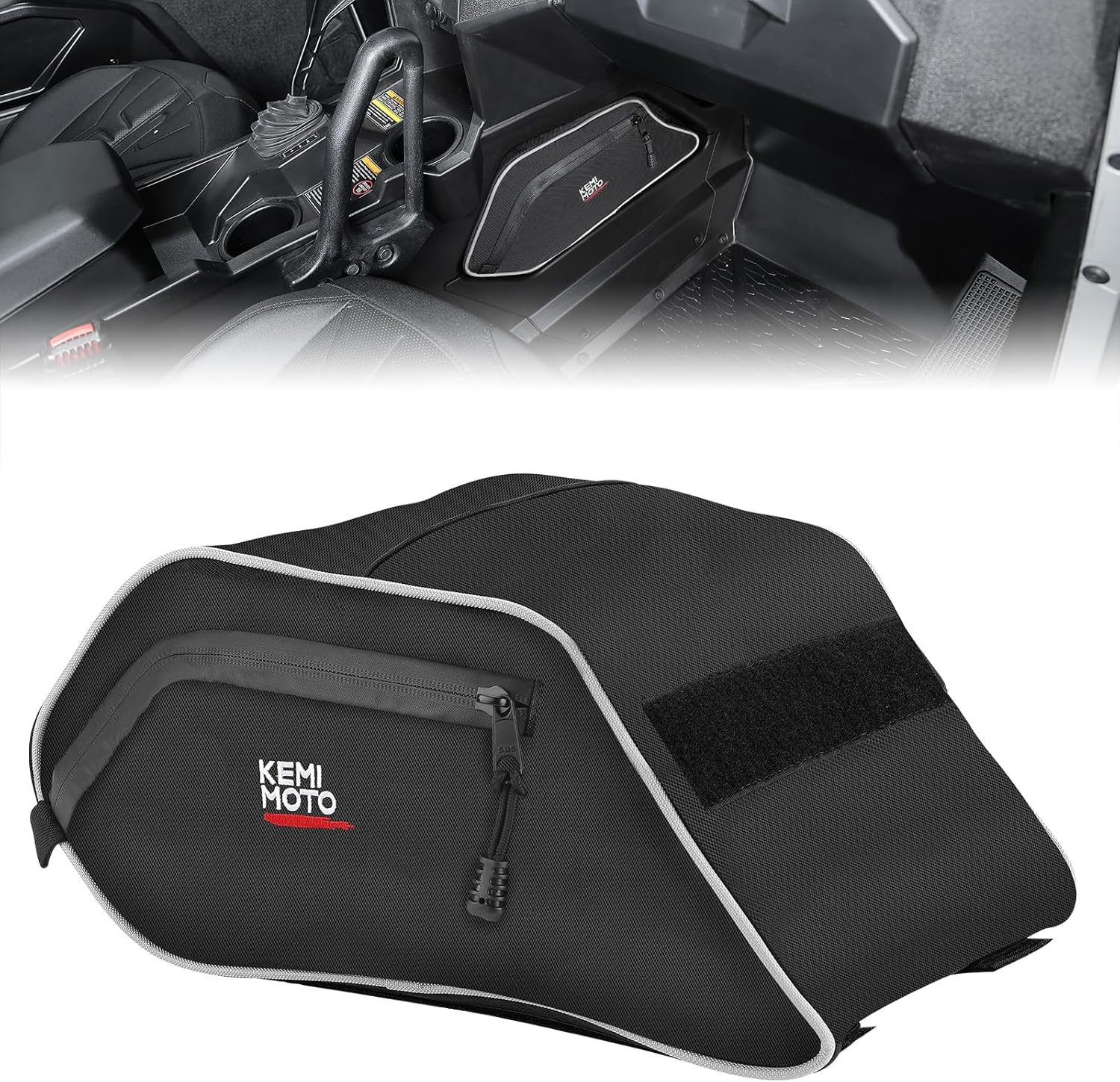 KEMIMOTO UTV Console Bag for Polaris General 1000/4 Models