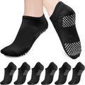 6 Pairs Non-Slip Grip Socks: COZYOFFI Pilates Perfect