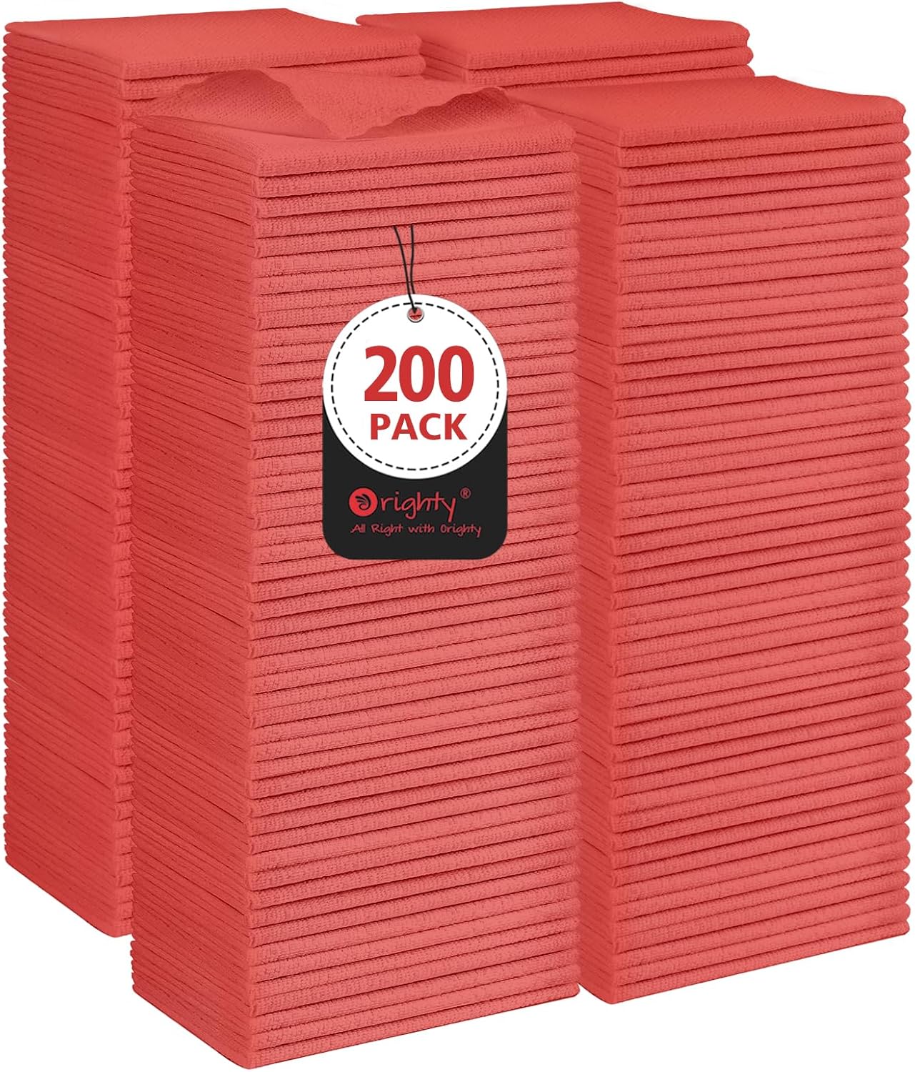 Orighty Cleaning Cloths Bulk - 200 Pack Reusable Shop Towels