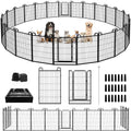 Heavy Duty Dog Playpen Outdoor 24 Panels Portable 54FT Fence