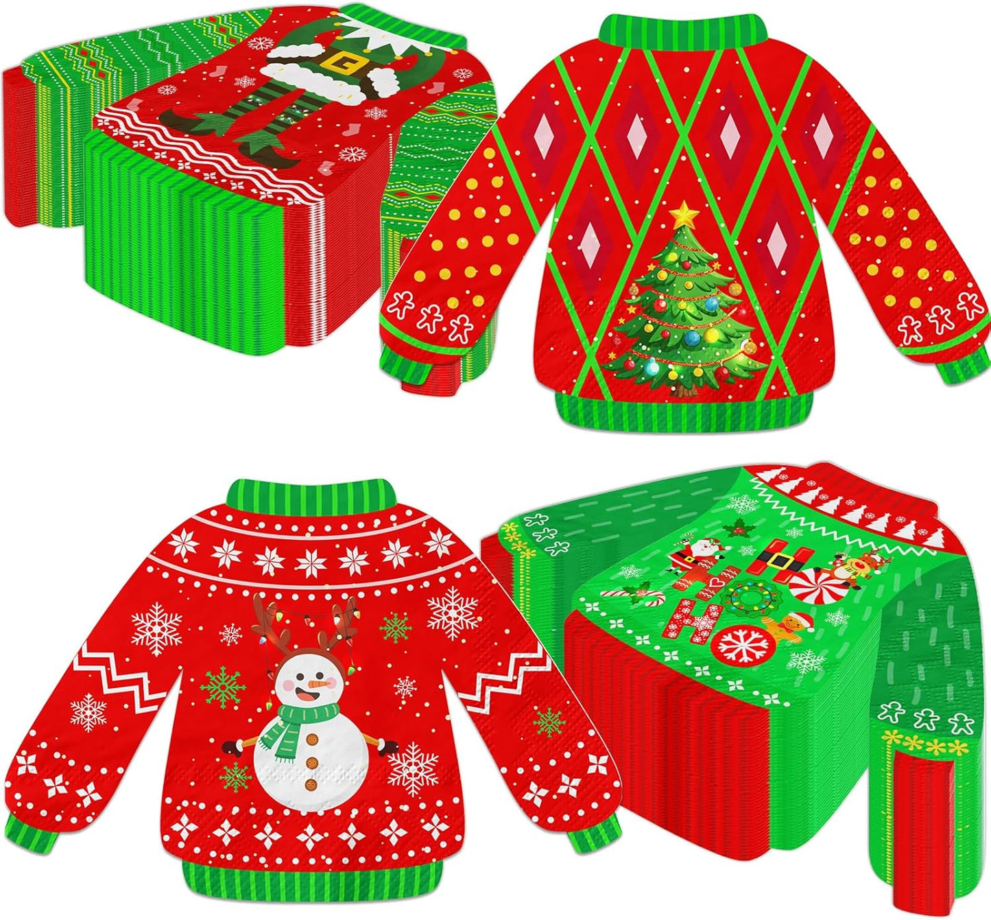 40Pcs Ugly Sweater Party Napkins: Festive Holiday Decor!