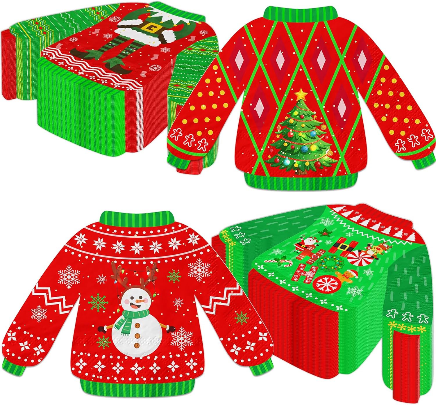 40Pcs Ugly Sweater Party Napkins: Festive Holiday Decor!