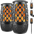 2 Pack Outdoor Bluetooth Speakers - Multi-Sync Flame Light Party