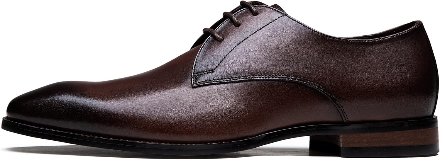 Jousen Men's Dress Shoes Leather Wingtip Oxford for Formal Events