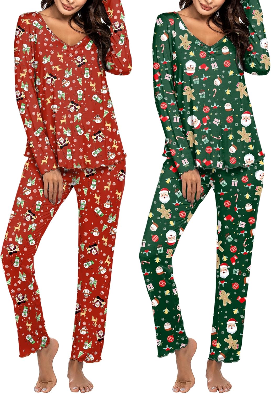 Ekouaer Womens 2 Pack Pajama Set for Ultimate Comfort and Style