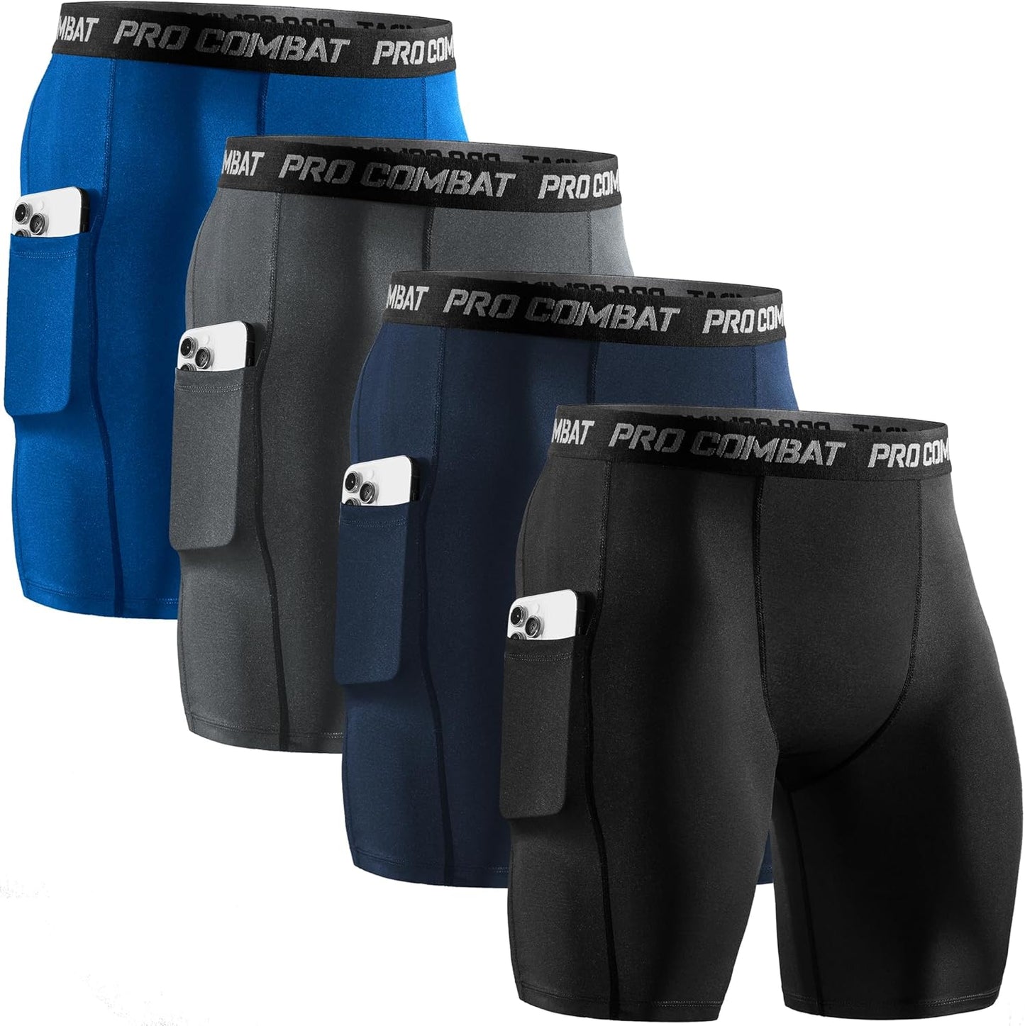 Niksa Compression Shorts for Men with Pocket - Athletic Support