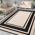 Outdoor Rug 8x10 Ft Waterproof Plastic Straw Rug - Durable Patio Mat