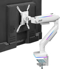 AVLT RGB Lights Single 17-43 Monitor Arm Desk Mount - Space-Saving RGB