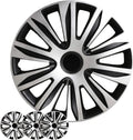 Hubcaps 4-Pack Kit 17 in Hub Caps - 2-Tone Snap-On Upgrade