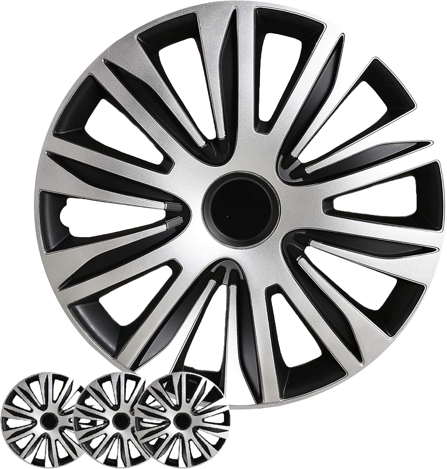 16 Inch Hubcaps 4-Pack Set for Universal Car Rims Upgrade