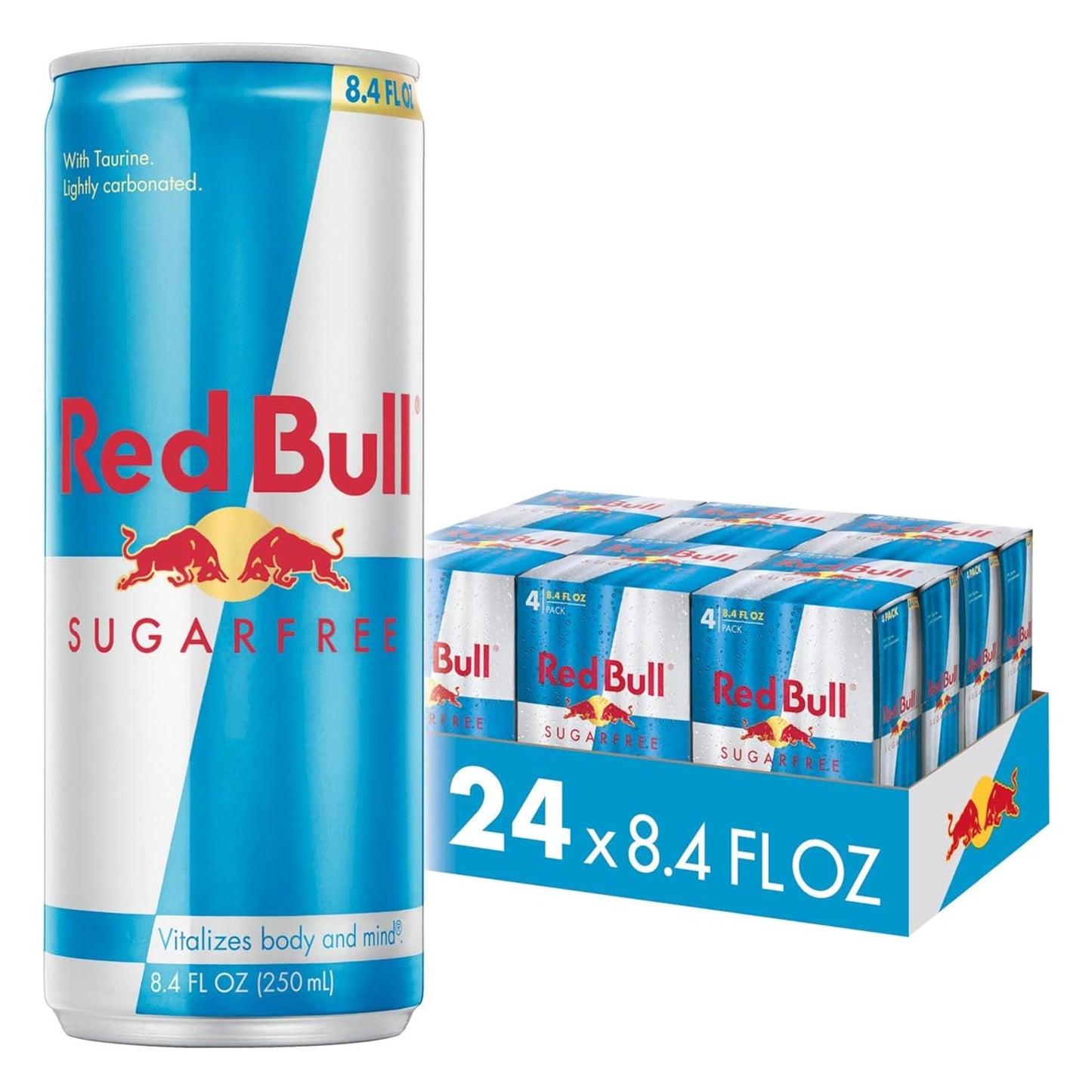 Red Bull Sugar Free Energy Drink - 24 Cans of Refreshing Energy