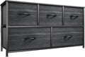 Dresser with 5 Drawers Fabric Storage Tower - Compact Organizer