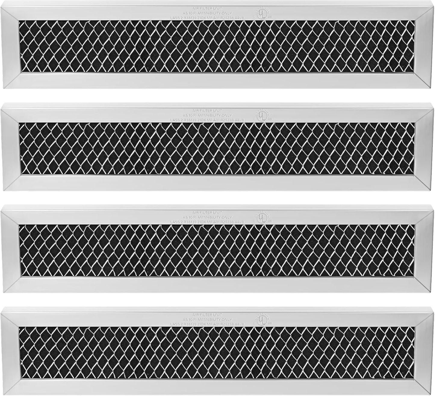 Enhance Microwave Performance with 4Pcs Charcoal Filters - 10 x 2.375