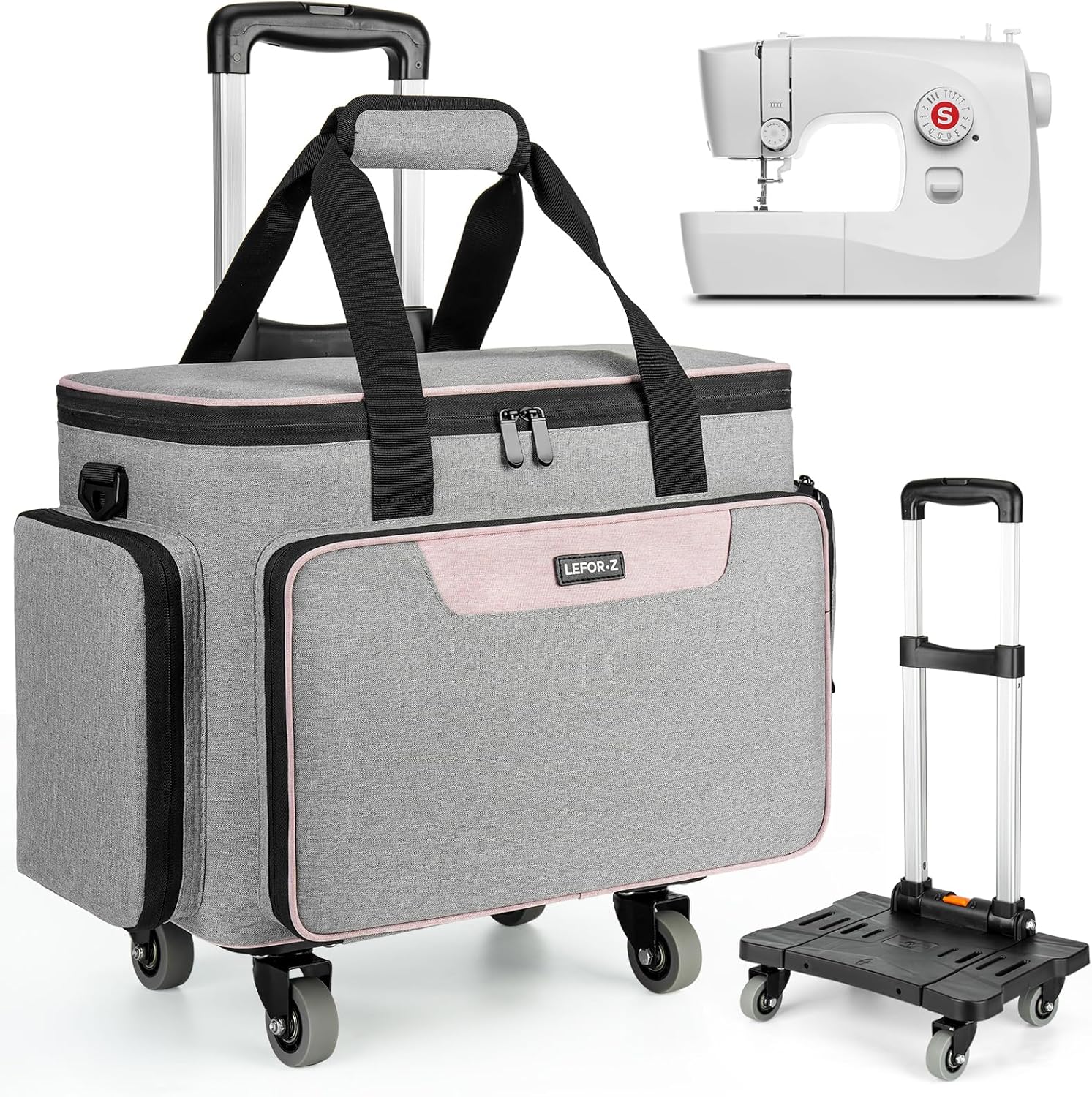 LEFORZ Rolling Sewing Machine Case: Easy Transport & Storage