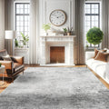 RUUGME Washable Abstract 8x10 Rug - Soft, Non-Slip Neutral Area Rug