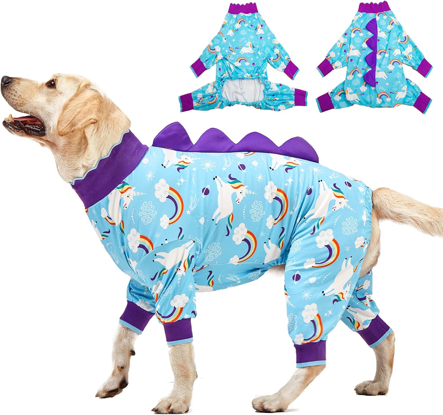 LovinPet Large Dog Pajamas for Recovery with Adorable Prints