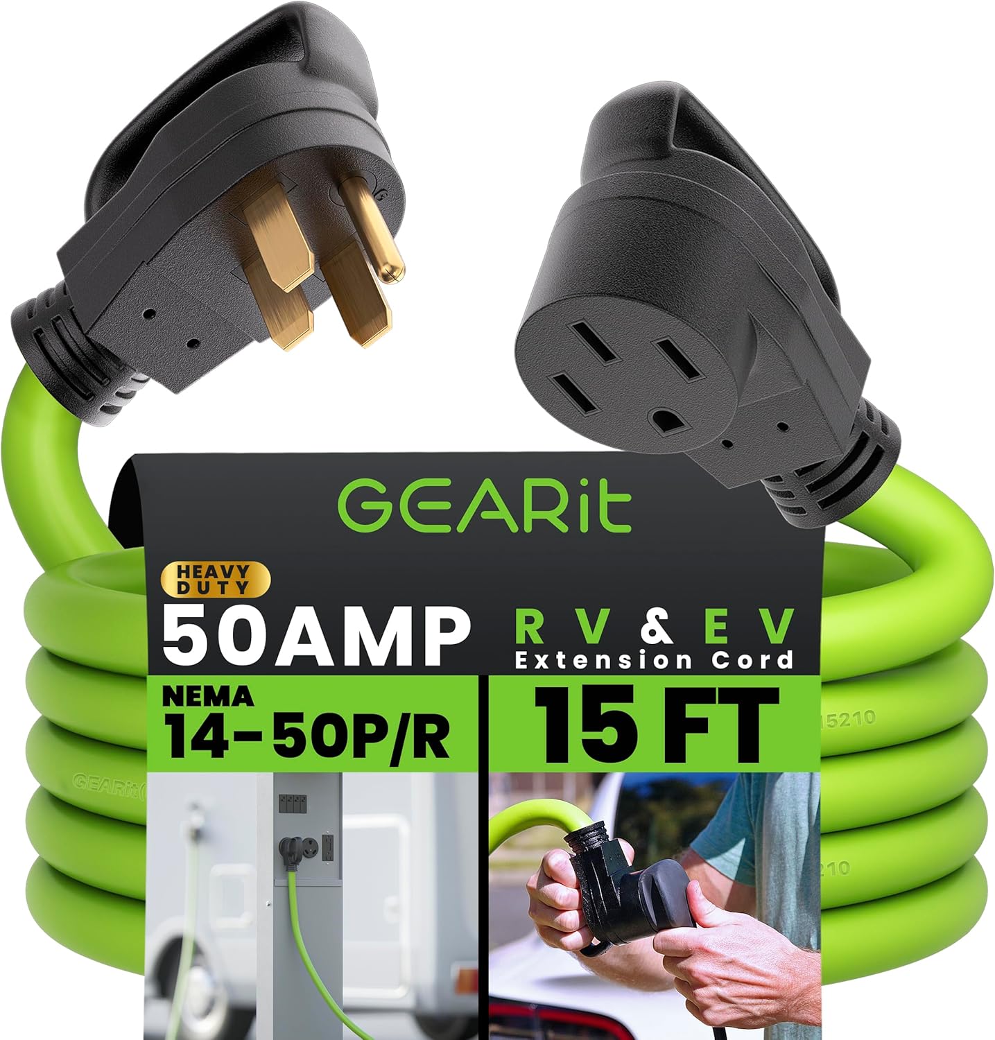 GEARit 50A RV/EV Extension Cord - Tesla Compatible