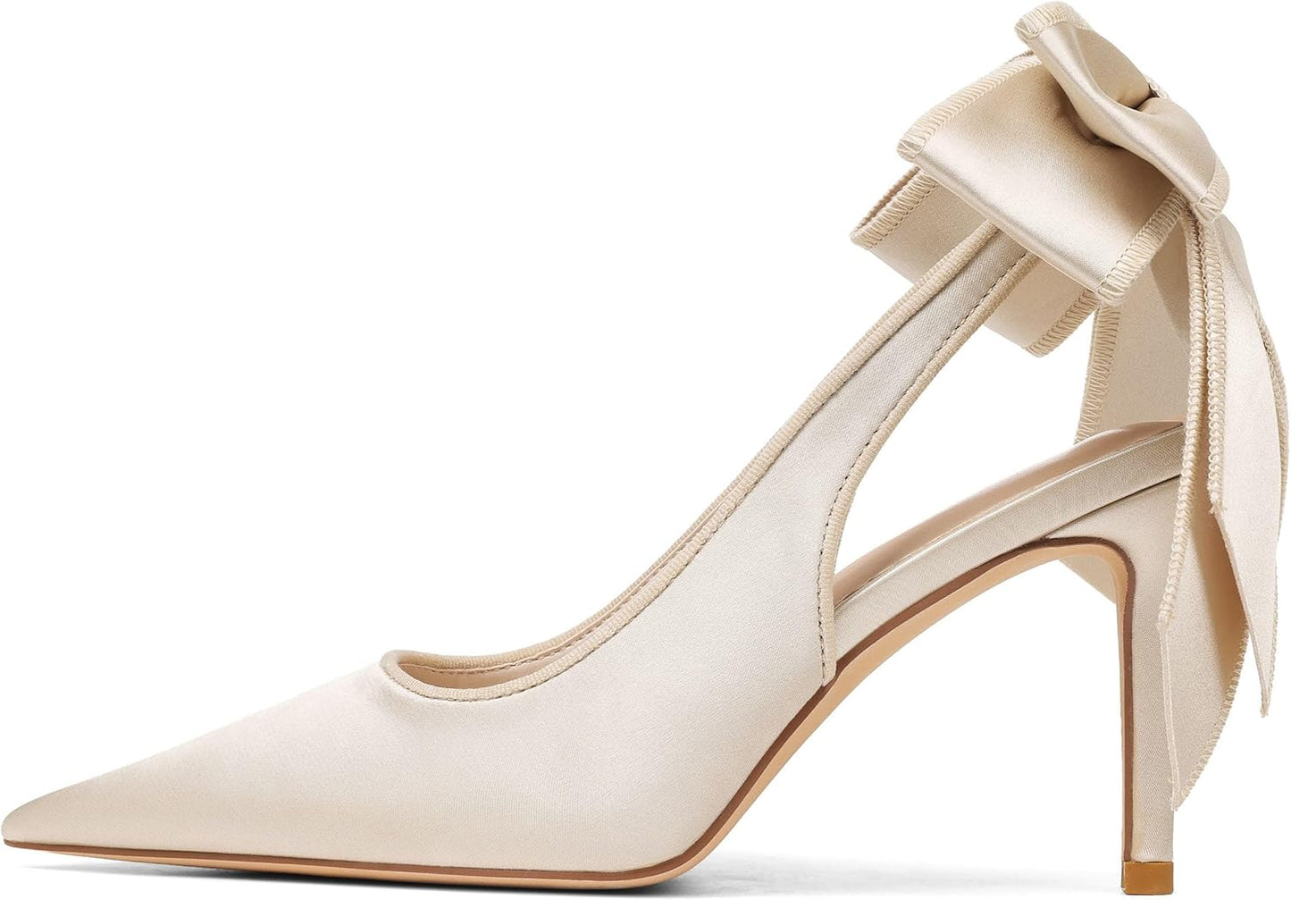 Mattiventon Slingback Heels for Women with Charming Bow Design