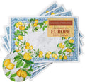 Cotton Placemat Set 13 x 19 in - Decorative Washable Set of 4