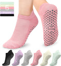 Muezna Women's Non-Slip Pilates Grip Socks - 6 Pairs