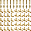 Lidertik 60 Pack 1/2 Inch PEX Fittings for Plumbing Projects