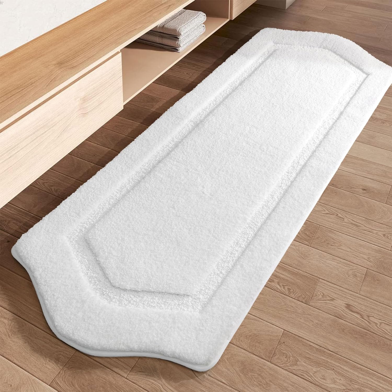 Ultra Soft Non-Slip Bathroom Rugs Runner 24x60 for Comfort