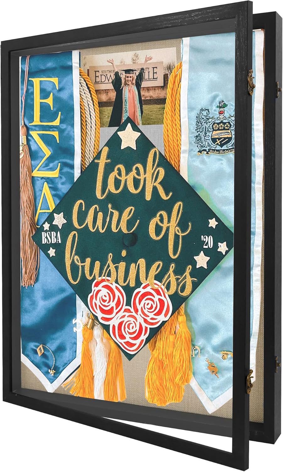 GraduatePro Graduation Shadow Box Frame for Keepsakes and Memories
