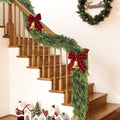 16FT Real Touch Cedar Garland - Lush Faux Pine for Mantels