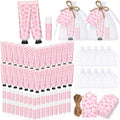 Pink Bow Baby Shower Favors 48 Sets - Hand Cream & Lip Balm Gift Set