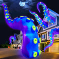 16FT Giant Halloween Inflatable Octopus Tentacles - Built-in LED Light