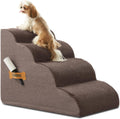 ROMROL Dog Stairs 4-Tier Ramp for Bed and Couch - Gentle Slope Design