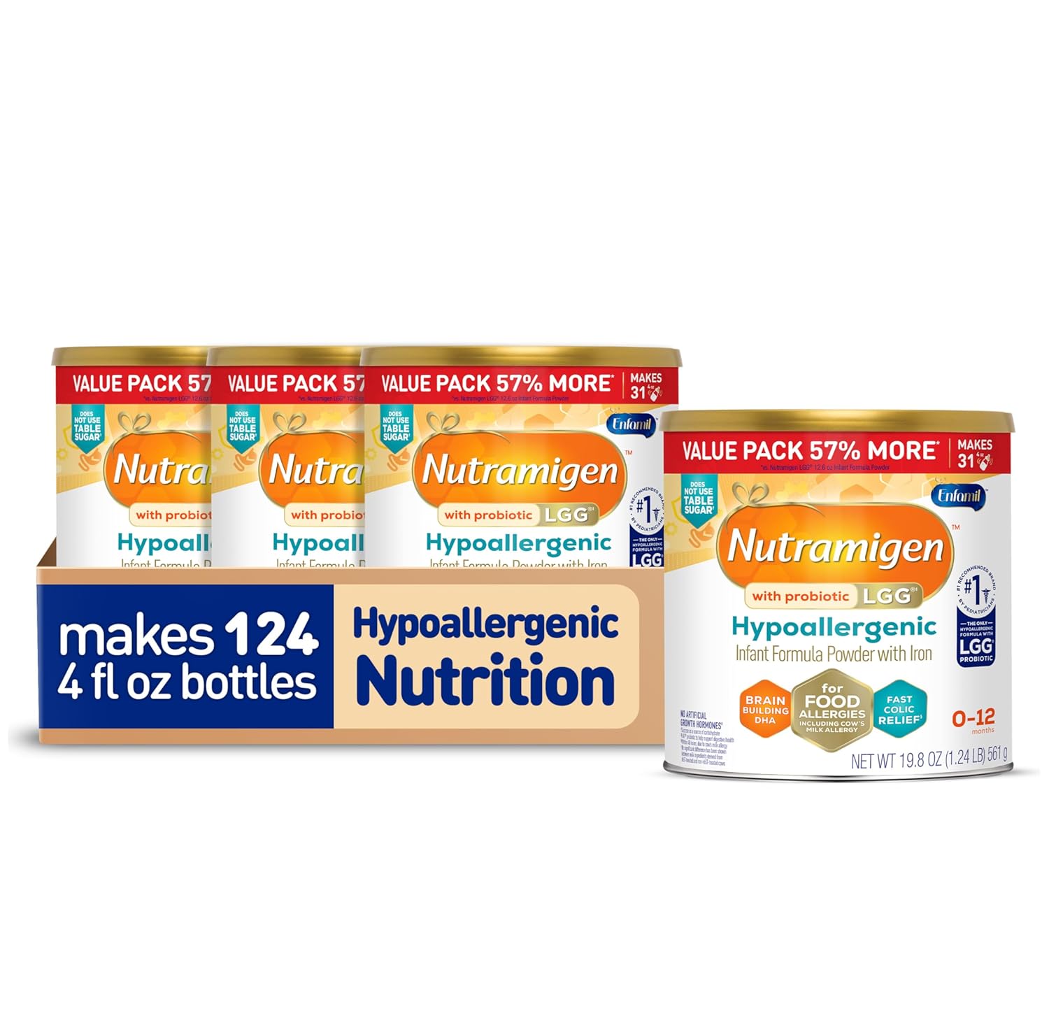 Enfamil Nutramigen Hypoallergenic Baby Formula for Colic Relief