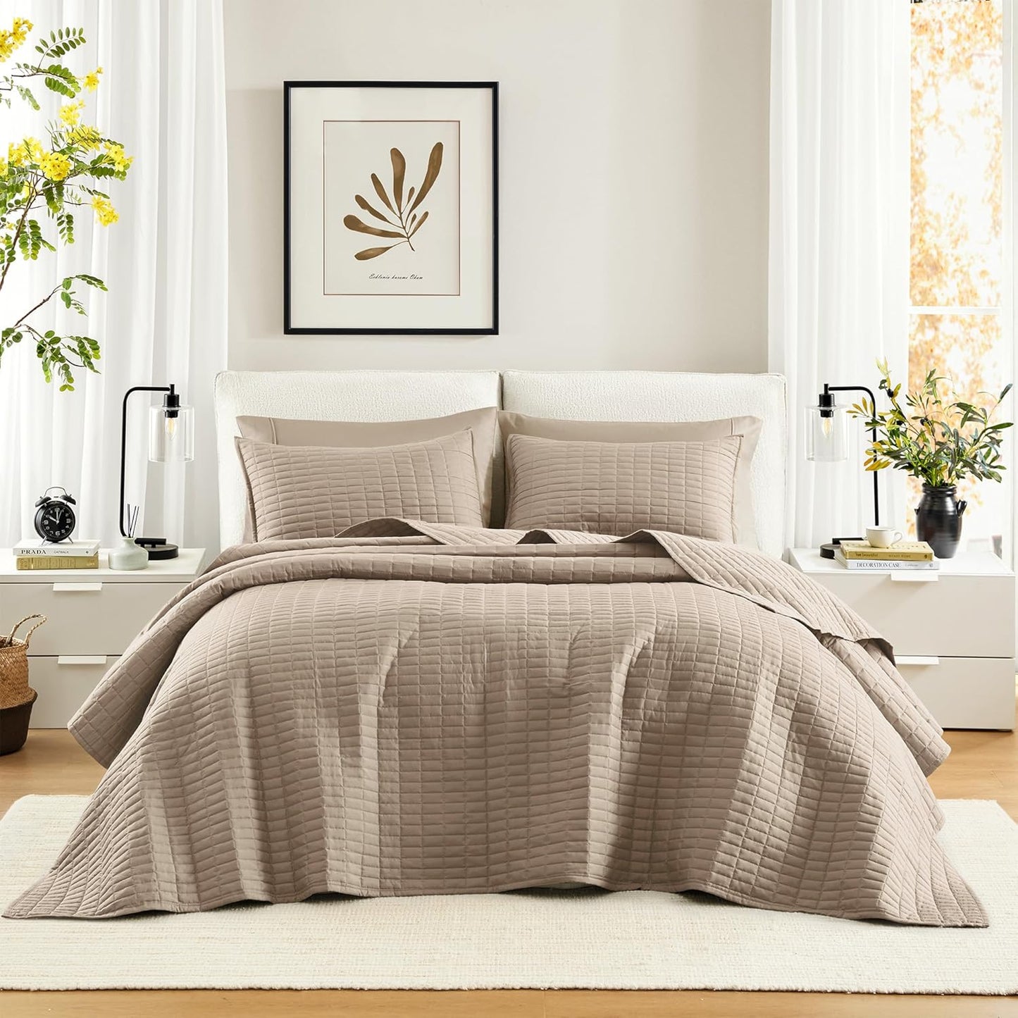 Kienna Quilt Coverlet Bedspread Ultra Soft Hypoallergenic Set