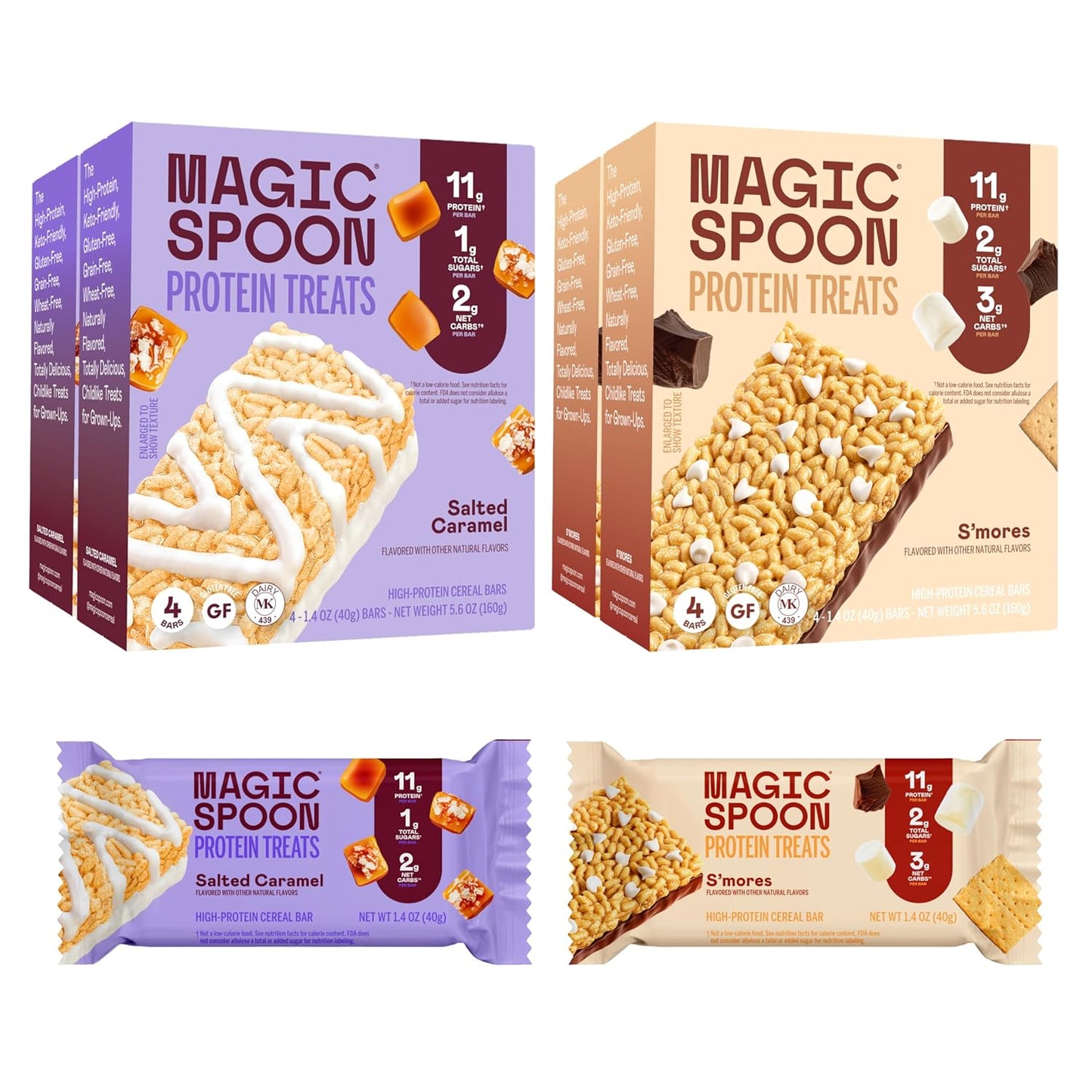 MAGIC SPOON Treats - High Protein Bars for Keto Lovers