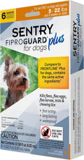 Sentry Fiproguard Plus for Dogs (5-22 lb) - 6 Month Topical Protection