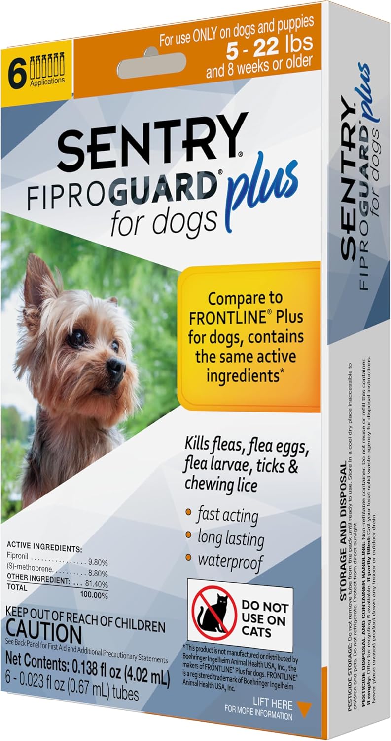 Sentry Fiproguard Plus for Dogs: Effective Flea and Tick Control