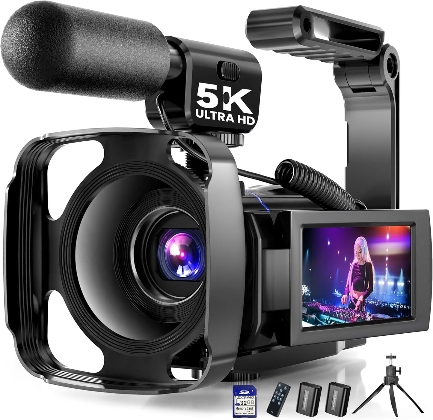5K Video Camera Camcorder with 64MP for Stunning Vlogging
