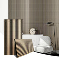 AKK-Star Wood Slat Acoustic Panels 2 Pack - Modern Soundproof Wall