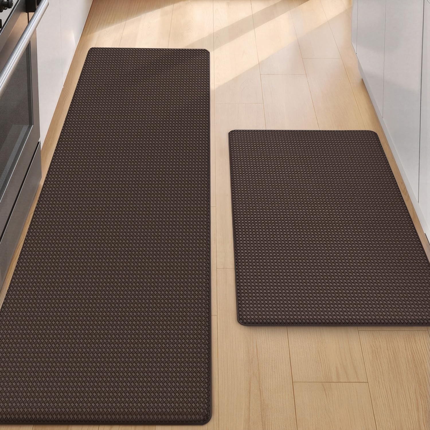 Anti Fatigue Kitchen Mat Set of 2 for Comfort Standing