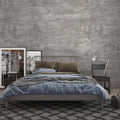 24 in x 354 in Light Grey Concrete Peel and Stick Wallpaper - Wide