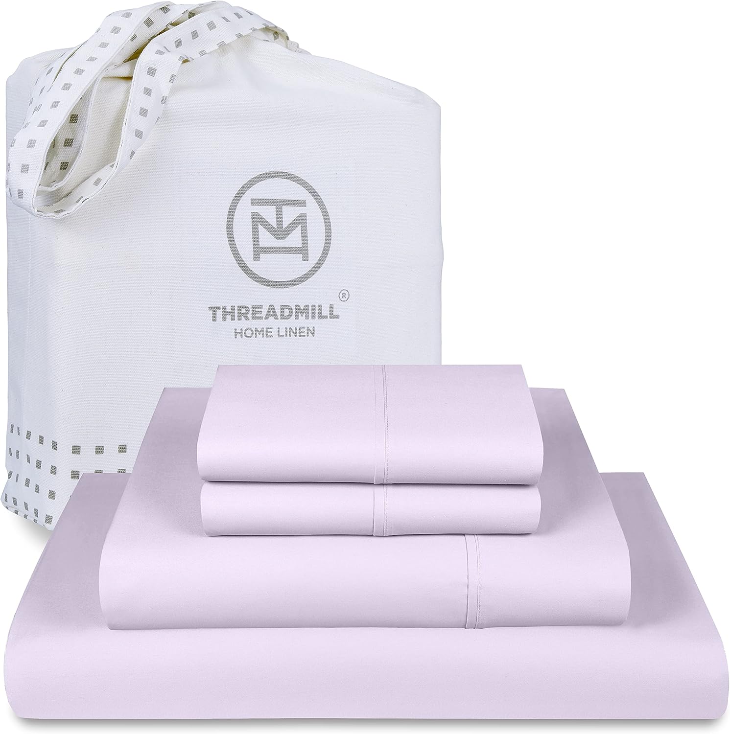 Threadmill Cotton Queen Sheet Set - Luxurious 500 Thread Count