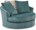 Signature Design Oversized Swivel Chair in Green